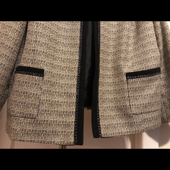 Tahari Suit Separate Jacket -Black/Chrome/Gold - Picture 6 of 8